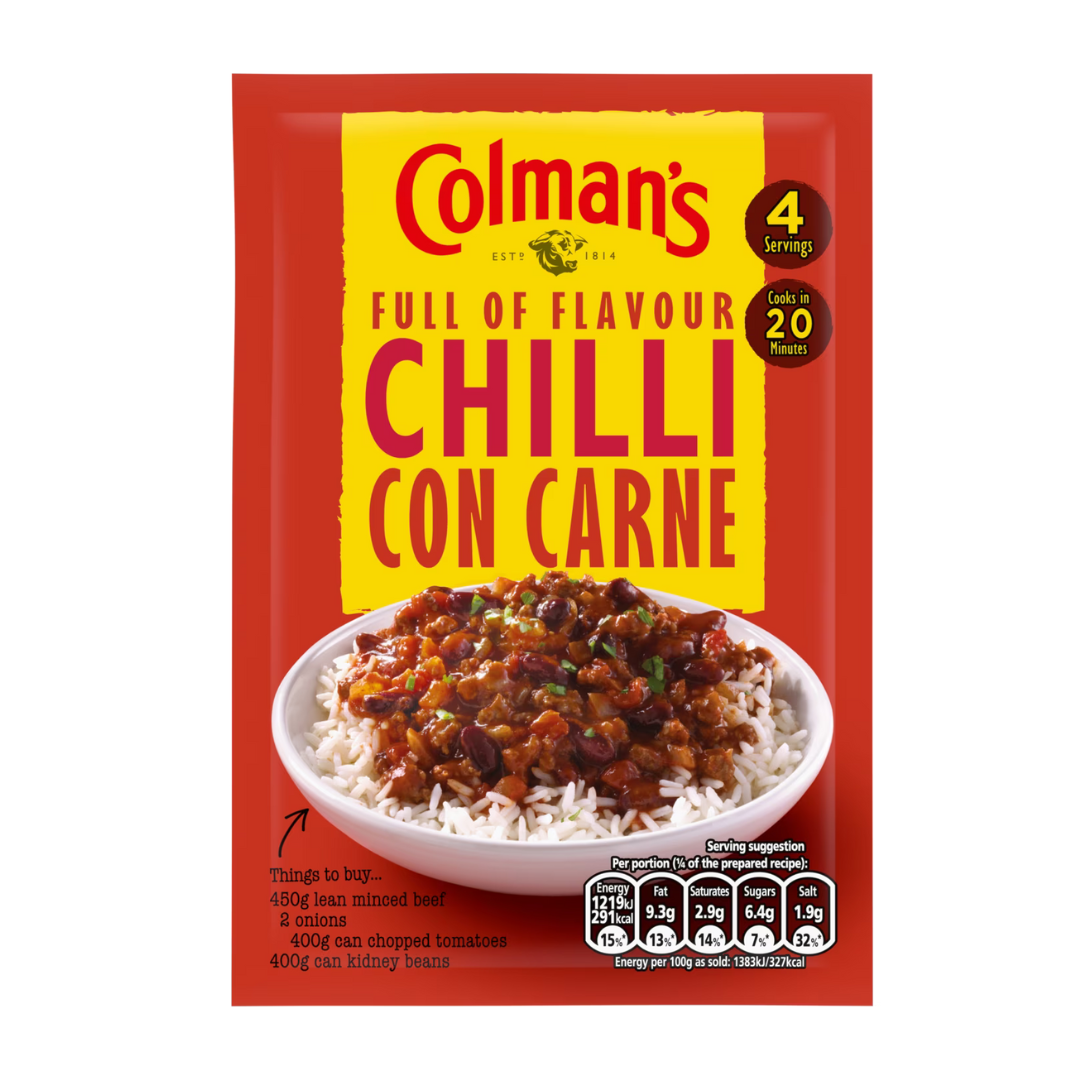 Colman's salsa para chile con  carne 50